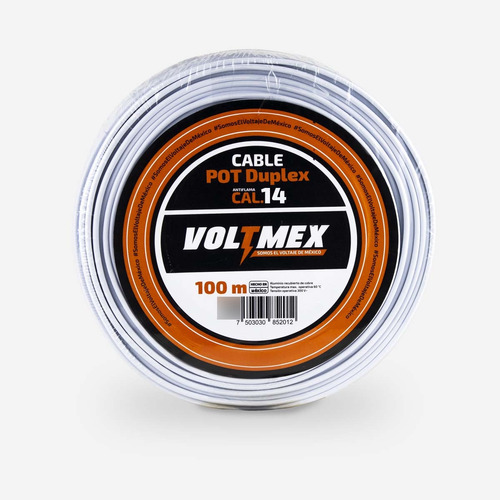 Cable Duplex Pot Calibre 14 Awg 100 Metros