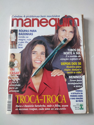 Revista Manequim 473 Daniela Sarahyba Noiva C/ Moldes