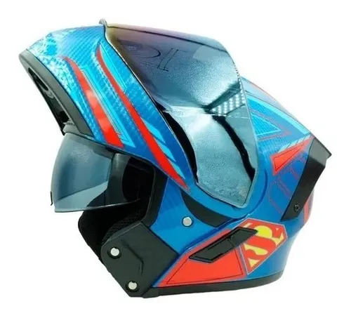 Casco Mujer Maravilla Abatible Moto Kov Estelar Dc Con Led KOV Zero