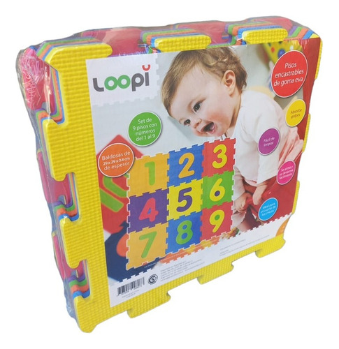 Imagen 3 de 6 de Piso Goma Eva 807 Set X 9 Numeros