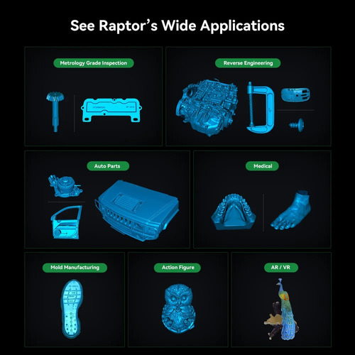 Scanner 3d Creality Cr-scan Raptor Precisão De 0,02mm