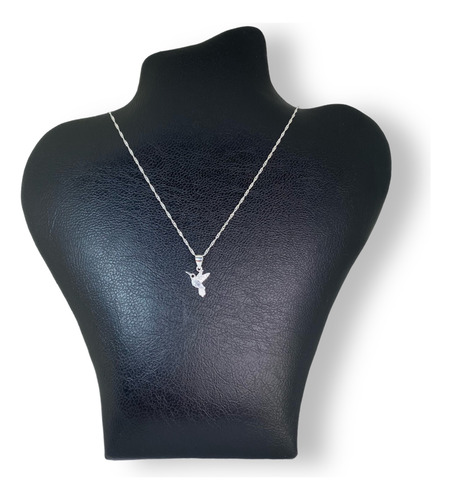 Cadena Con Dije Colibri Picaflor Plata 925 (le4785)