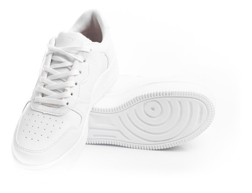 Imagen 5 de 7 de Zapatillas Mujer Moda Plataformas Sneakers Urbanas Cuero Pu