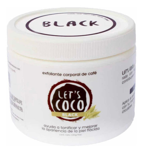 Let´s Coco Exfoliante Café Anti Celulitis Black 330g