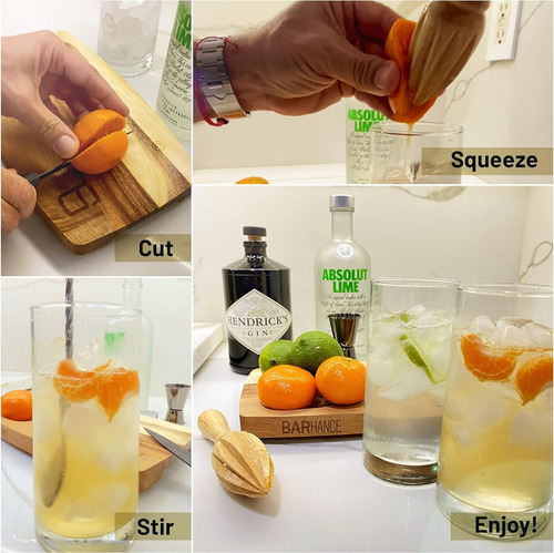 Juego De Barra De Mezcla De Cóctel Con Jigger, Tabla De Cort