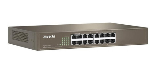 Switch 16 Puertos Tenda Tef1016d, No Administrable/rack 1u