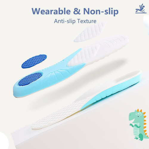 Imagen 6 de 9 de Plantillas Ortopedicas De Memory Foam Para Niños Talla 20-35