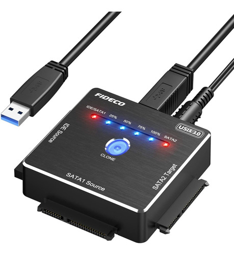 Lector Discos Duros Con Clone,usb 3.0 A Ide Sata2,5/3,5 16tb