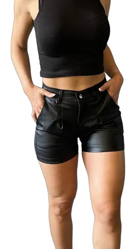 Short engomado negro hot sale