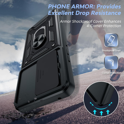 Funda Para Oppo Reno 11 F Uso Rudo Cámara Carcasa+mica Negro Oppo Reno 11f
