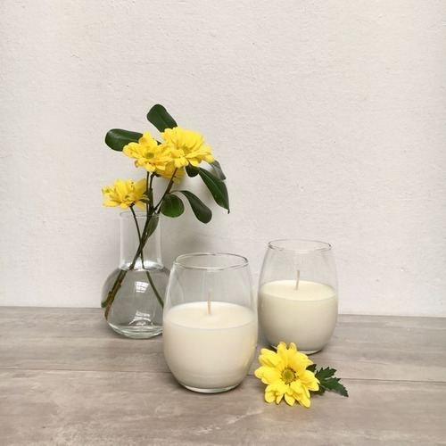 Vela Cera De Soja Aromatica Vaso Bombe Caja Regalo