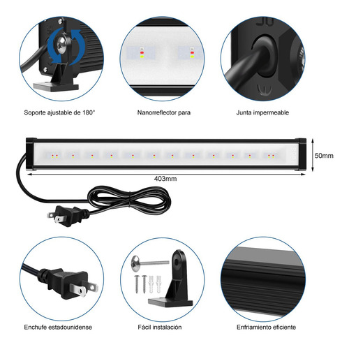 Barra Led 25w Rgb Con Control Remoto Para Bar Jardín Fiesta