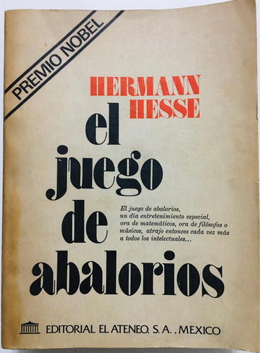 El Juego De Abalorios Hesse Primera Edición 1977 (Usado)