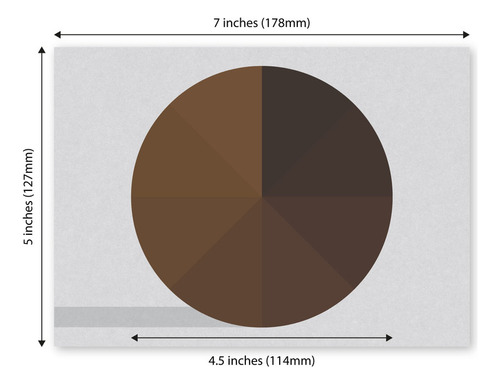 Gráfico De Rueda De Colores De Café Tostado Compatible Con