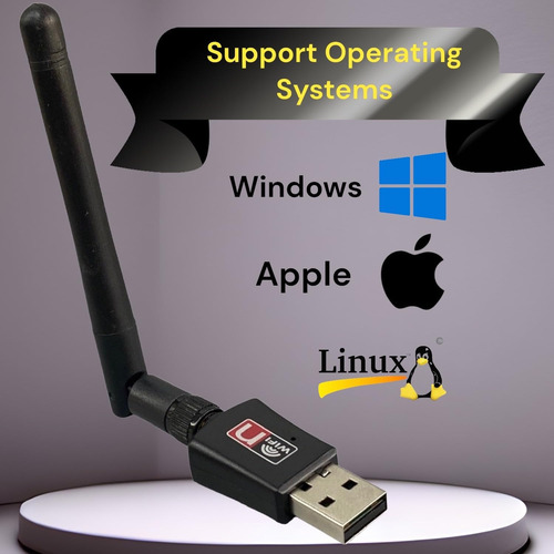 Adaptador Usb Wifi Ac600 Mbps Doble Banda Para Pc De Escrito