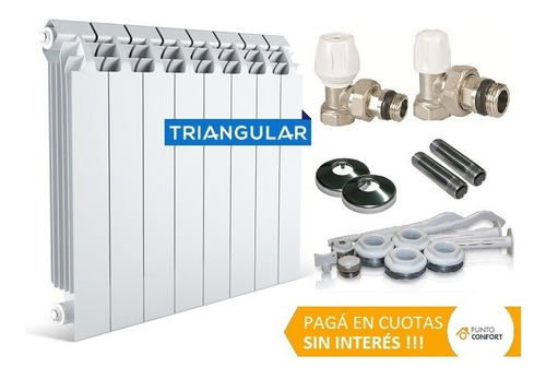 Radiador Baxi Diamante 500 X9 Elementos + Kit +envio