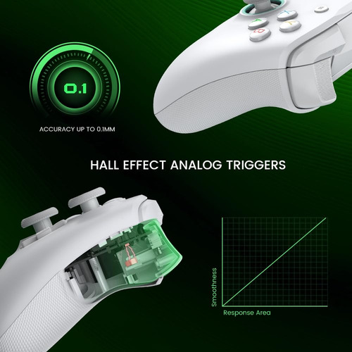 Controle Com Fio Gamesir G7 Se Xbox One X/s Com Hall Effect Cor Branco