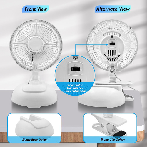 Ventilador Ez-chill Mtfx-6 De 15 Cm Con Clip O Escritorio De