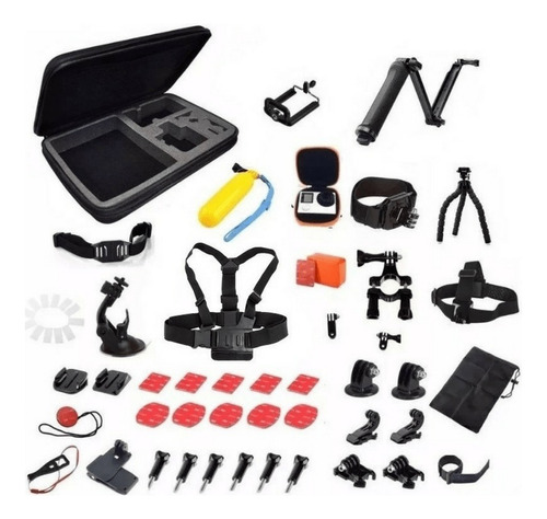 Kit De 24 Accesorios Para Gopro Go Pro Estuche Impermeable