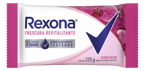 Jabón En Barra Rexona Orchid Nutritive 125g Ext De Algodon