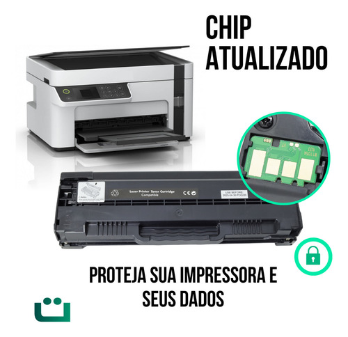 3x Toner Compatível Hp 105a W1105a Com Chip 107a 107w 135a Supli