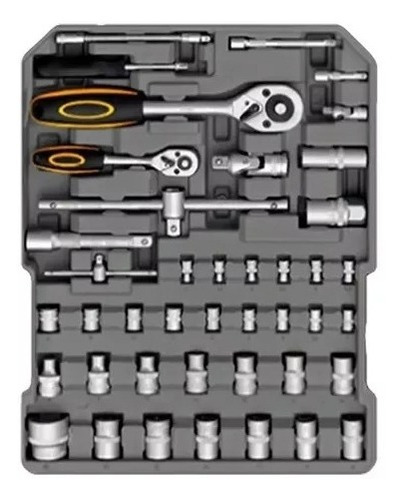 Imagen 7 de 10 de Kit Herramientas 245 Pzs Valija Con Ruedas Calidad Taller