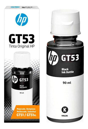 Kit 4 Refil De Tinta Hp Gt52 Gt53 Colorido E Preto