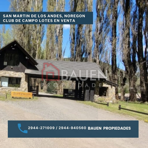 Lotes Disponibles En Noregon Club De Campo - San Martin De Los Andes