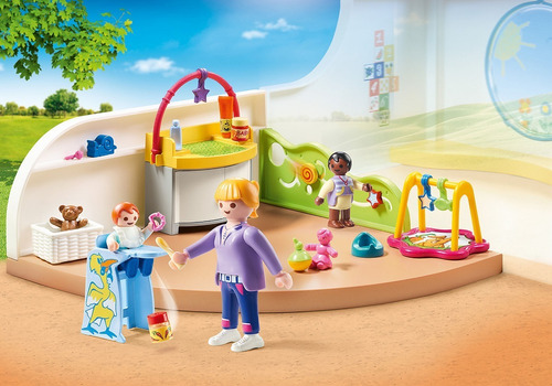 Playmobil Cuarto, Habitación De Niños Pequeños !! 70282