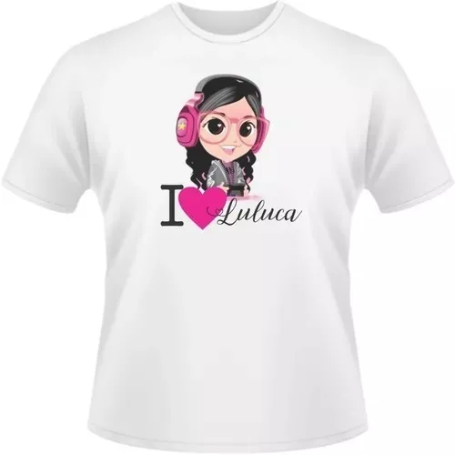 Camiseta Camisa Infantil Luluca no Mundo