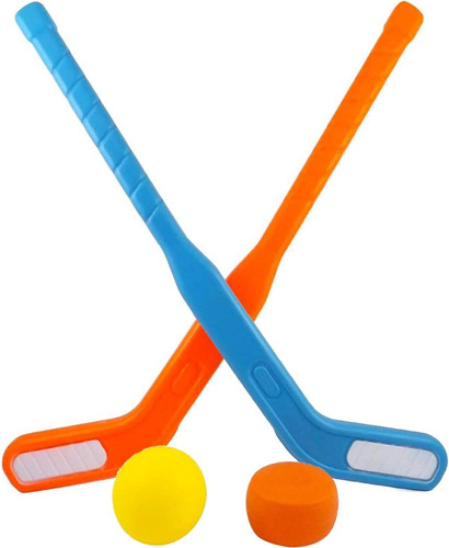 Face Off Dual Hockey Sticks Youth Sports Set Niños Puc...