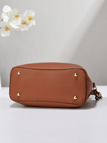 Bolso De Mujer De Color Liso, Bandolera Casual Simple