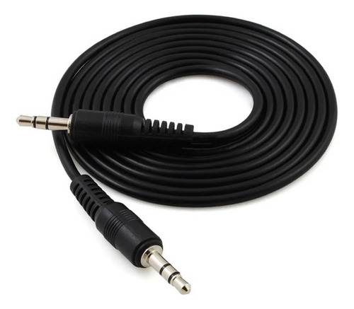 Cable Auxiliar 1.8mt Music Gear Jack 3.5 Plug Negro
