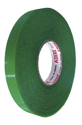 Fita Dupla Face Massa Acrílica Xt050 19mmx20m Adere Cor Verde