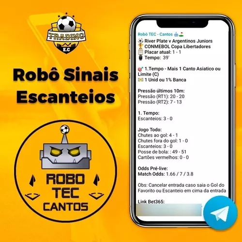 ROBÔ DE GOLS E ESCANTEIOS PARA TRADING ESPORTIVO!