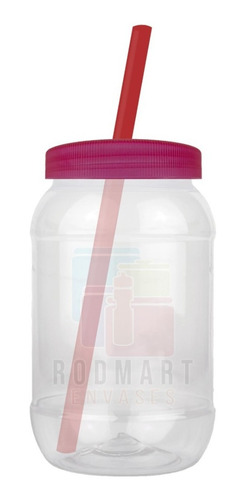 Imagen 9 de 10 de Mason Jar,bules,dulcero 500ml Tapa Popote 40 Piezas Lisas