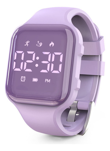 Reloj De Pulsera Led Para Ninos, Podometro Digital Sin Bluet