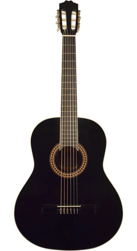 Guitarra La Sevillana A-2 Bk Tapa De Abeto Solido Clasica