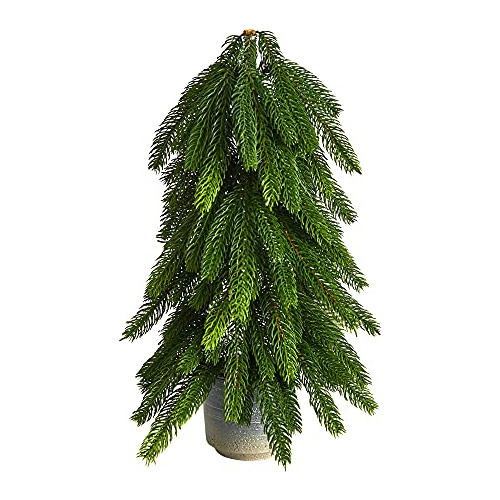 Árbol De Navidad Artificial Pino De 17  En Maceta Decorativa