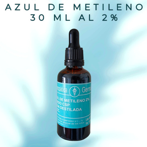 Azul De Metileno 30ml 2% Grado Farmacéutico + Envio Gratis