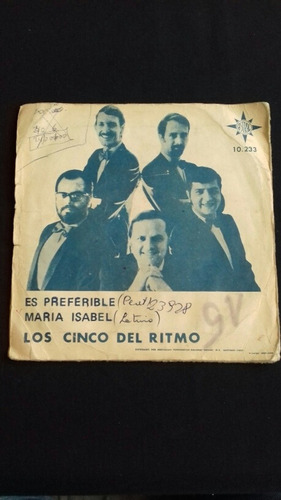 Single Los Cinco Del Ritmo - Es Preferible. J