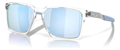Óculos De Sol Oakley Exchange Sun Polarizado Oo9483 03-56 Cor Translúcido Armação Água Haste Água Lente Azul