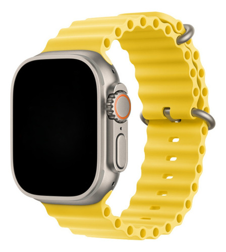 Pulseira Relógio Smartwatch 8 Ultra 42mm 44 45 49mm Cor Amarelo