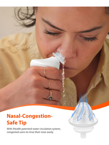 Sistema De Irrigación Nasal Ihealth Neti Pot Pro 400 Ml Con