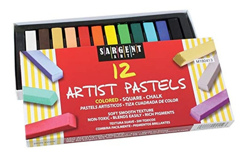 Sargent Art 22  4112 cuadrado De Color Gis Pastel 12