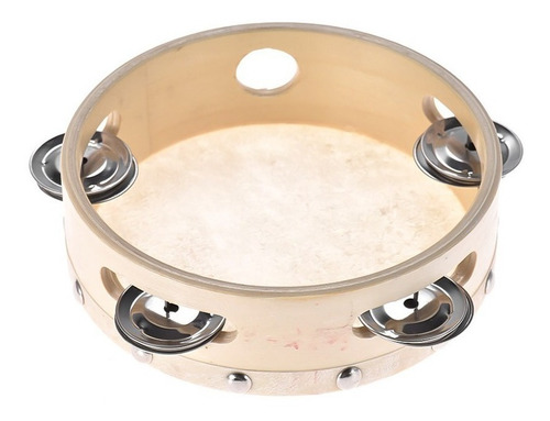 Imagen 3 de 3 de Pandero De 6'' / 15cm Con 4 Pares De Sonajas Knight Jb906h