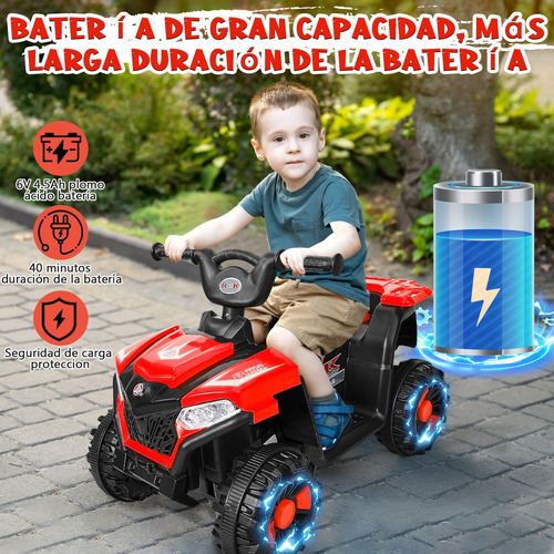 Coche Electrico Montable Carrito Niños Infantil 6v Con Luz