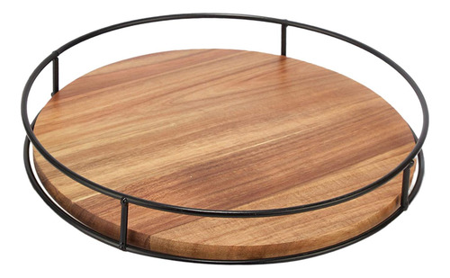 Bandeja Giratoria De Madera Para Cocina, Soporte De