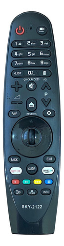Controle Remoto Compatível Com Tv 3d LG Mágic Akb75855501
