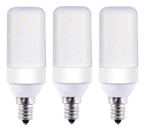 3piezas Bombilla Led Tipo Mazorca Candelabro Lámpara E12-12w